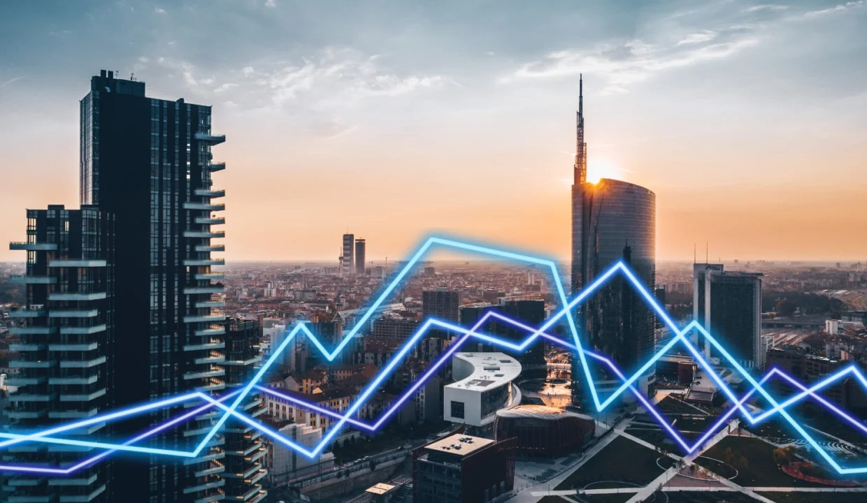 Skyline Milano grafici